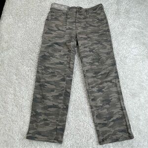 Anthropologie Mavis Pants Camo Utility Lace Feminine Military Sz 27
